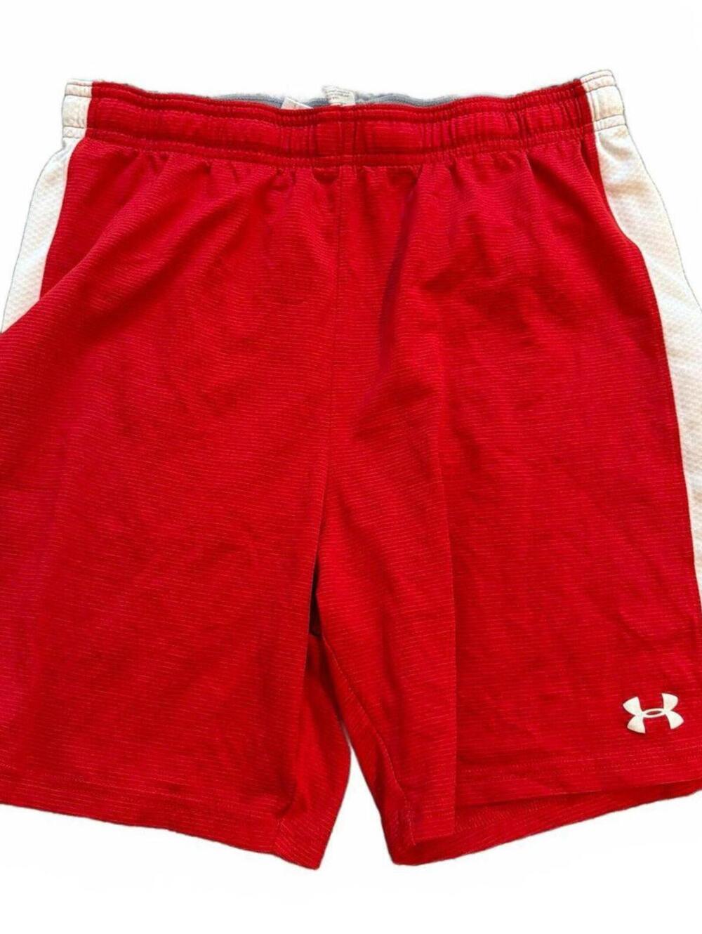 Under Armour Kids Red Athletic Shorts YXL HeatGear